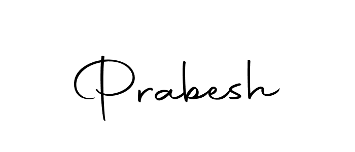 Use a signature maker to create a handwritten signature online. With this signature software, you can design (Autography-DOLnW) your own signature for name Prabesh. Prabesh signature style 10 images and pictures png