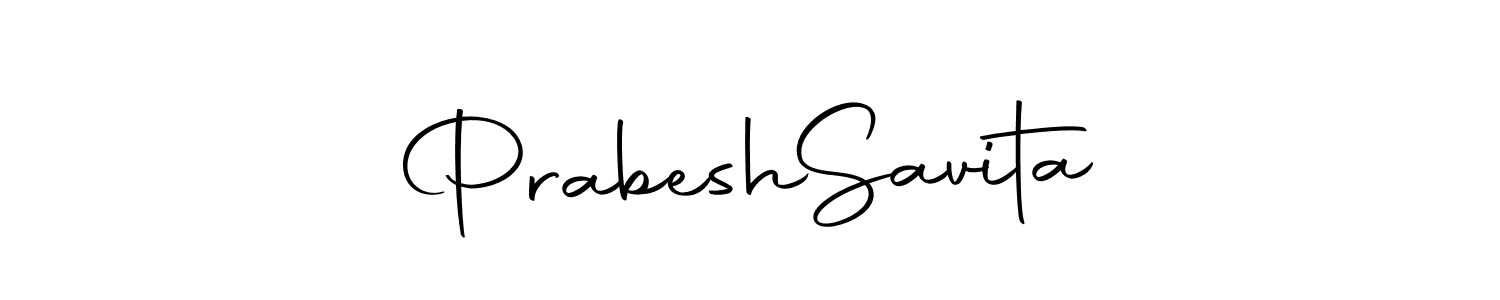 This is the best signature style for the Prabesh  Savita name. Also you like these signature font (Autography-DOLnW). Mix name signature. Prabesh  Savita signature style 10 images and pictures png