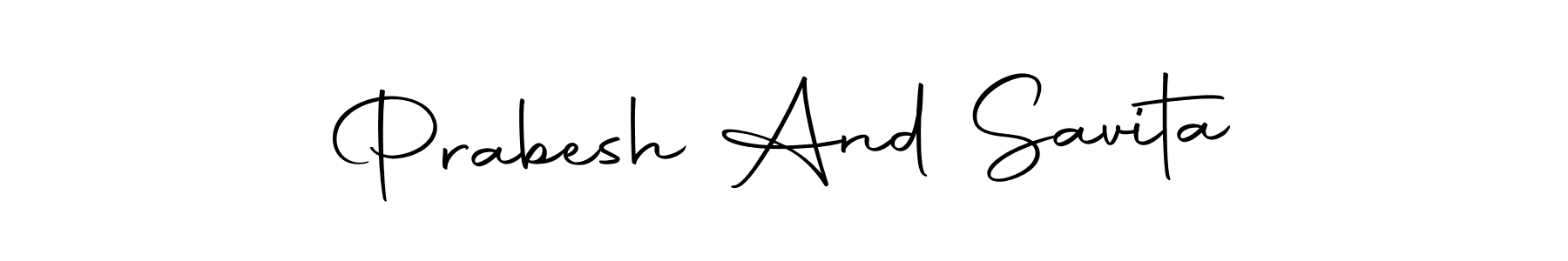 You should practise on your own different ways (Autography-DOLnW) to write your name (Prabesh And Savita) in signature. don't let someone else do it for you. Prabesh And Savita signature style 10 images and pictures png