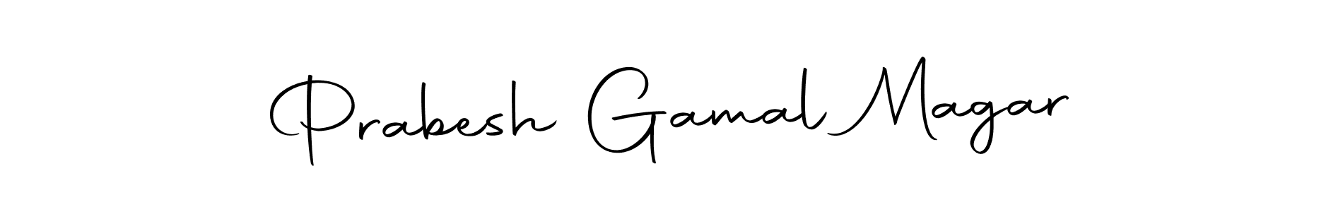 Prabesh Gamal Magar stylish signature style. Best Handwritten Sign (Autography-DOLnW) for my name. Handwritten Signature Collection Ideas for my name Prabesh Gamal Magar. Prabesh Gamal Magar signature style 10 images and pictures png