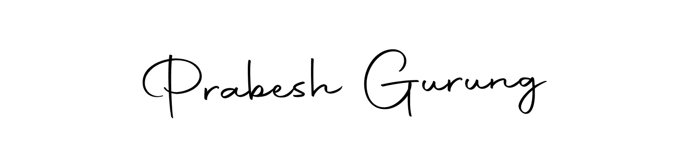 Create a beautiful signature design for name Prabesh Gurung. With this signature (Autography-DOLnW) fonts, you can make a handwritten signature for free. Prabesh Gurung signature style 10 images and pictures png