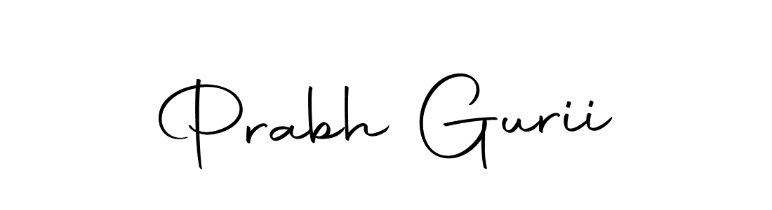 Autography-DOLnW is a professional signature style that is perfect for those who want to add a touch of class to their signature. It is also a great choice for those who want to make their signature more unique. Get Prabh Gurii name to fancy signature for free. Prabh Gurii signature style 10 images and pictures png