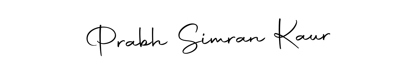 Also we have Prabh Simran Kaur name is the best signature style. Create professional handwritten signature collection using Autography-DOLnW autograph style. Prabh Simran Kaur signature style 10 images and pictures png