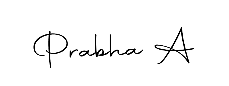 The best way (Autography-DOLnW) to make a short signature is to pick only two or three words in your name. The name Prabha A include a total of six letters. For converting this name. Prabha A signature style 10 images and pictures png