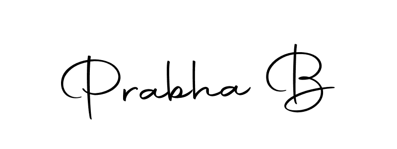 Autography-DOLnW is a professional signature style that is perfect for those who want to add a touch of class to their signature. It is also a great choice for those who want to make their signature more unique. Get Prabha B name to fancy signature for free. Prabha B signature style 10 images and pictures png