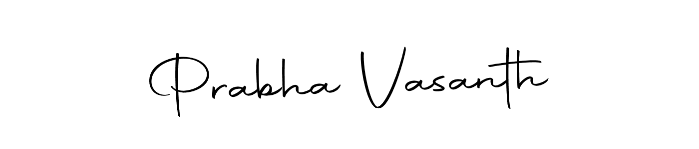 Design your own signature with our free online signature maker. With this signature software, you can create a handwritten (Autography-DOLnW) signature for name Prabha Vasanth. Prabha Vasanth signature style 10 images and pictures png