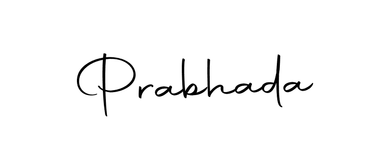 Make a beautiful signature design for name Prabhada. Use this online signature maker to create a handwritten signature for free. Prabhada signature style 10 images and pictures png
