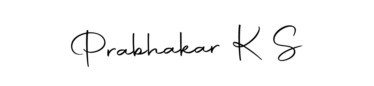 Create a beautiful signature design for name Prabhakar K S. With this signature (Autography-DOLnW) fonts, you can make a handwritten signature for free. Prabhakar K S signature style 10 images and pictures png