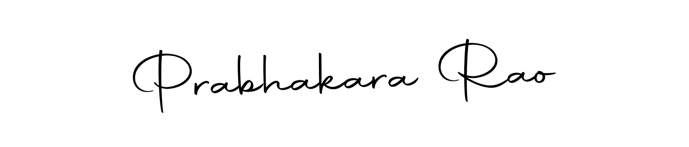 The best way (Autography-DOLnW) to make a short signature is to pick only two or three words in your name. The name Prabhakara Rao include a total of six letters. For converting this name. Prabhakara Rao signature style 10 images and pictures png