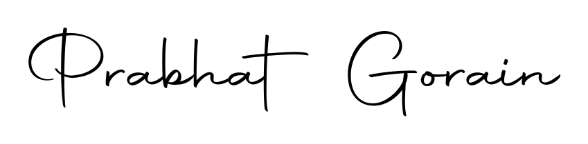 A dynamic signature style for Prabhat Gorain using Autography-DOLnW script. Designed to look authentic, handwritten, and professional. Prabhat Gorain signature style 10 images and pictures png