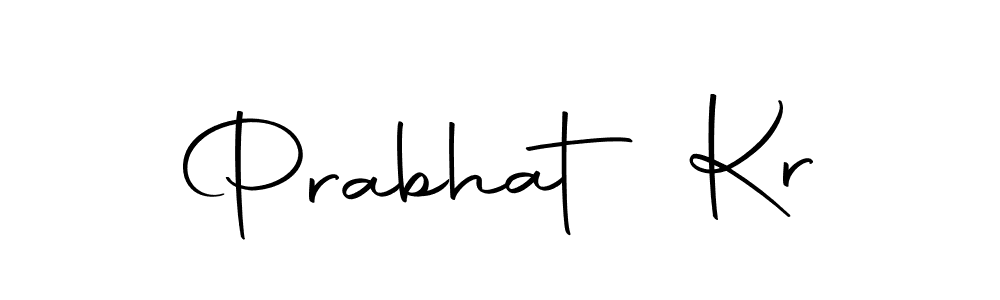 How to make Prabhat Kr name signature. Use Autography-DOLnW style for creating short signs online. This is the latest handwritten sign. Prabhat Kr signature style 10 images and pictures png