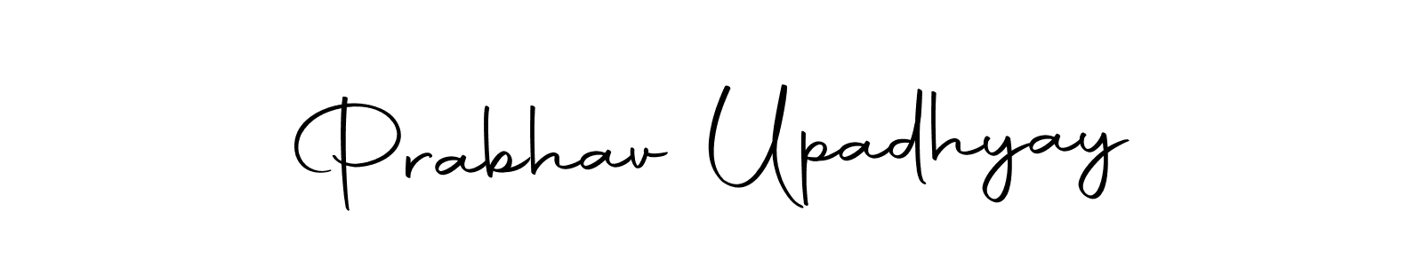 You should practise on your own different ways (Autography-DOLnW) to write your name (Prabhav Upadhyay) in signature. don't let someone else do it for you. Prabhav Upadhyay signature style 10 images and pictures png