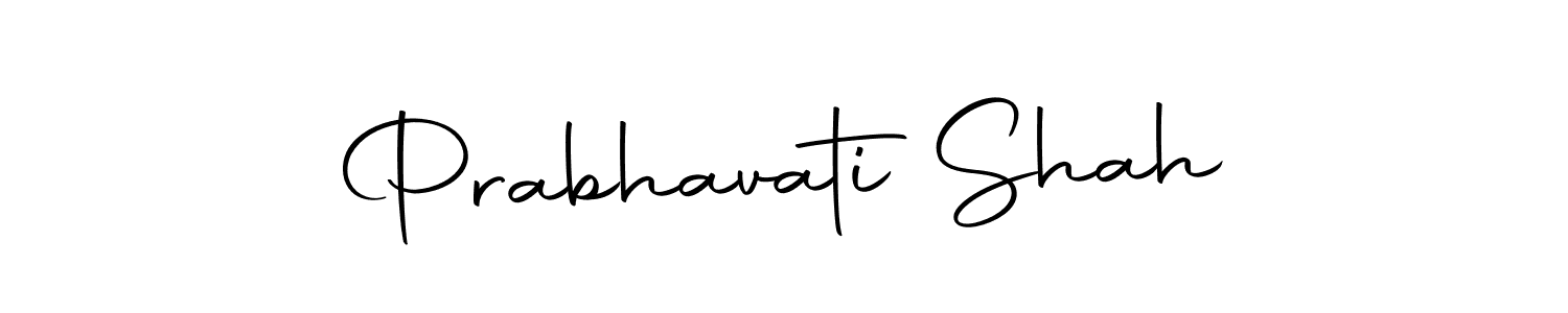 Prabhavati Shah stylish signature style. Best Handwritten Sign (Autography-DOLnW) for my name. Handwritten Signature Collection Ideas for my name Prabhavati Shah. Prabhavati Shah signature style 10 images and pictures png