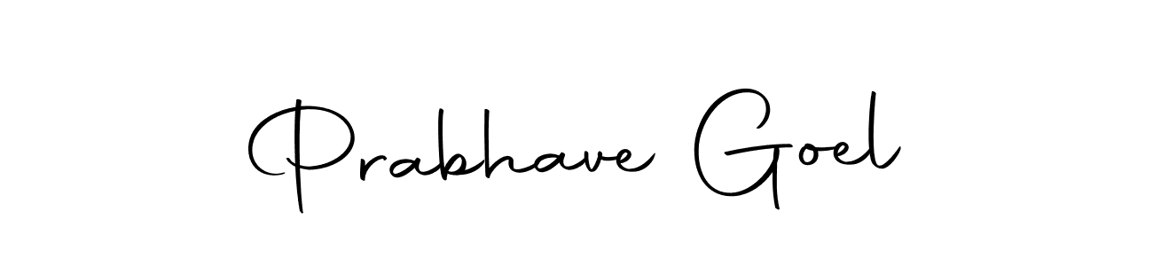 The best way (Autography-DOLnW) to make a short signature is to pick only two or three words in your name. The name Prabhave Goel include a total of six letters. For converting this name. Prabhave Goel signature style 10 images and pictures png