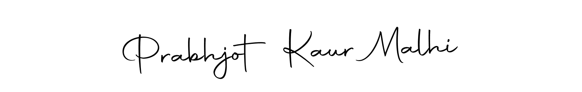 Design your own signature with our free online signature maker. With this signature software, you can create a handwritten (Autography-DOLnW) signature for name Prabhjot Kaur Malhi. Prabhjot Kaur Malhi signature style 10 images and pictures png