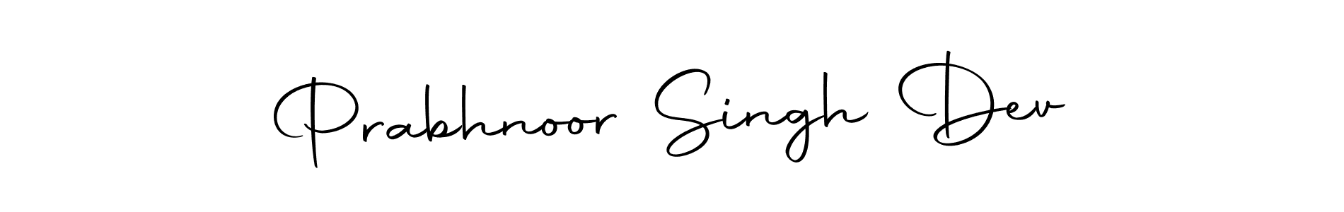 Design your own signature with our free online signature maker. With this signature software, you can create a handwritten (Autography-DOLnW) signature for name Prabhnoor Singh Dev. Prabhnoor Singh Dev signature style 10 images and pictures png