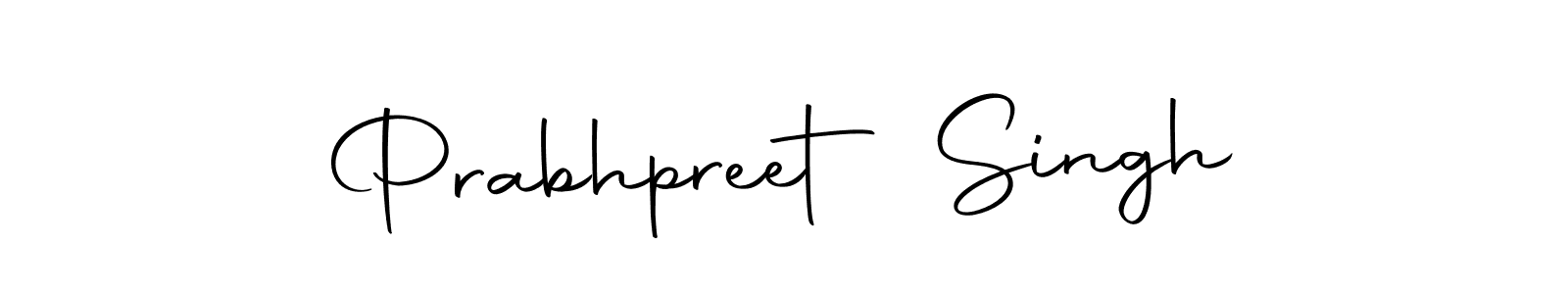 How to make Prabhpreet Singh name signature. Use Autography-DOLnW style for creating short signs online. This is the latest handwritten sign. Prabhpreet Singh signature style 10 images and pictures png