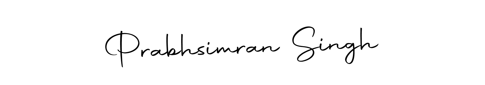 Use a signature maker to create a handwritten signature online. With this signature software, you can design (Autography-DOLnW) your own signature for name Prabhsimran Singh. Prabhsimran Singh signature style 10 images and pictures png