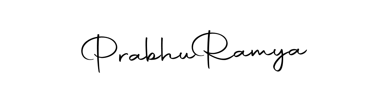 How to make Prabhu  Ramya signature? Autography-DOLnW is a professional autograph style. Create handwritten signature for Prabhu  Ramya name. Prabhu  Ramya signature style 10 images and pictures png