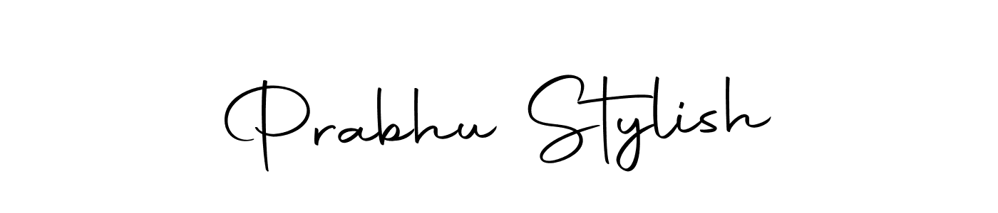 How to make Prabhu Stylish name signature. Use Autography-DOLnW style for creating short signs online. This is the latest handwritten sign. Prabhu Stylish signature style 10 images and pictures png