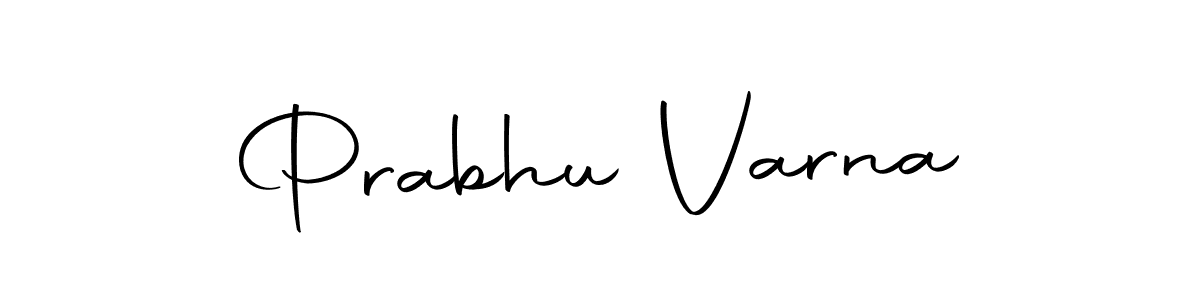 How to make Prabhu Varna name signature. Use Autography-DOLnW style for creating short signs online. This is the latest handwritten sign. Prabhu Varna signature style 10 images and pictures png