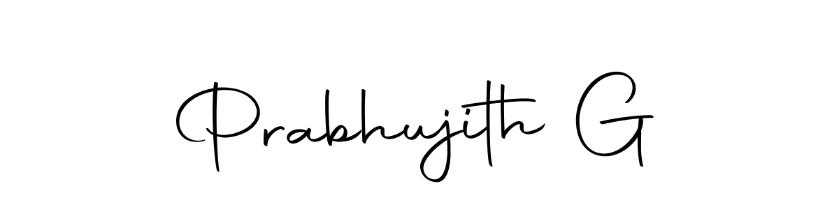 The best way (Autography-DOLnW) to make a short signature is to pick only two or three words in your name. The name Prabhujith G include a total of six letters. For converting this name. Prabhujith G signature style 10 images and pictures png