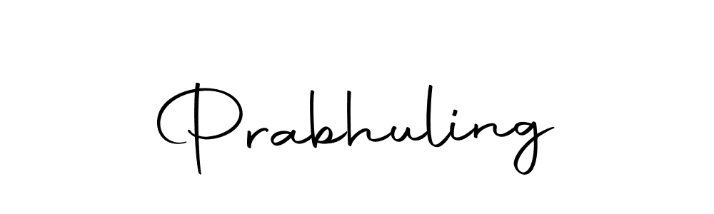 Use a signature maker to create a handwritten signature online. With this signature software, you can design (Autography-DOLnW) your own signature for name Prabhuling. Prabhuling signature style 10 images and pictures png