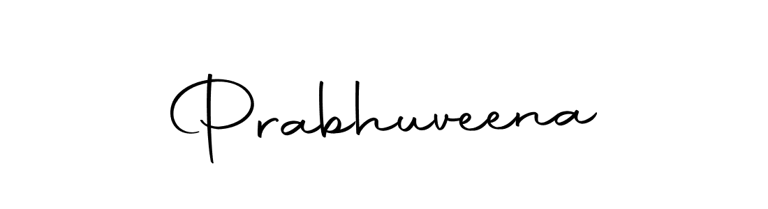 Make a beautiful signature design for name Prabhuveena. Use this online signature maker to create a handwritten signature for free. Prabhuveena signature style 10 images and pictures png