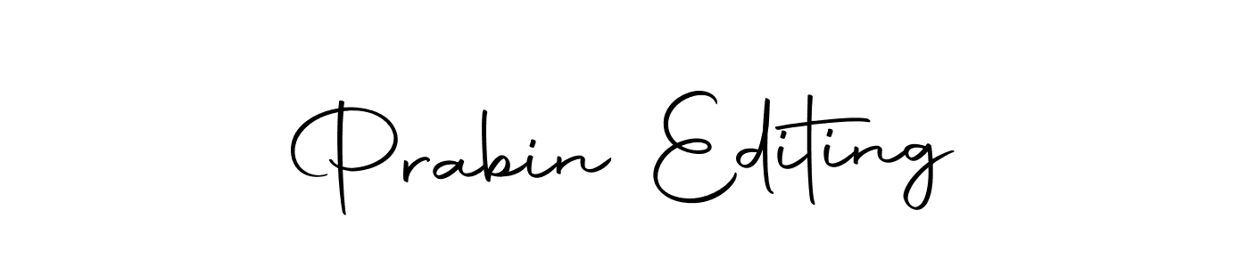 Use a signature maker to create a handwritten signature online. With this signature software, you can design (Autography-DOLnW) your own signature for name Prabin Editing. Prabin Editing signature style 10 images and pictures png