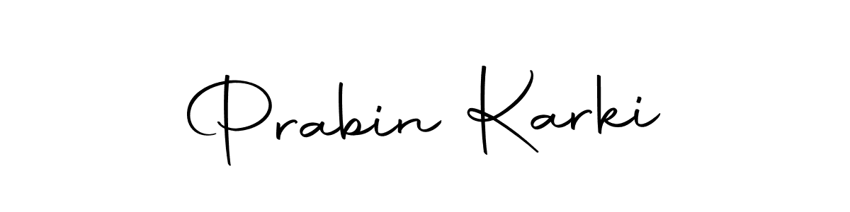 Make a short Prabin Karki signature style. Manage your documents anywhere anytime using Autography-DOLnW. Create and add eSignatures, submit forms, share and send files easily. Prabin Karki signature style 10 images and pictures png