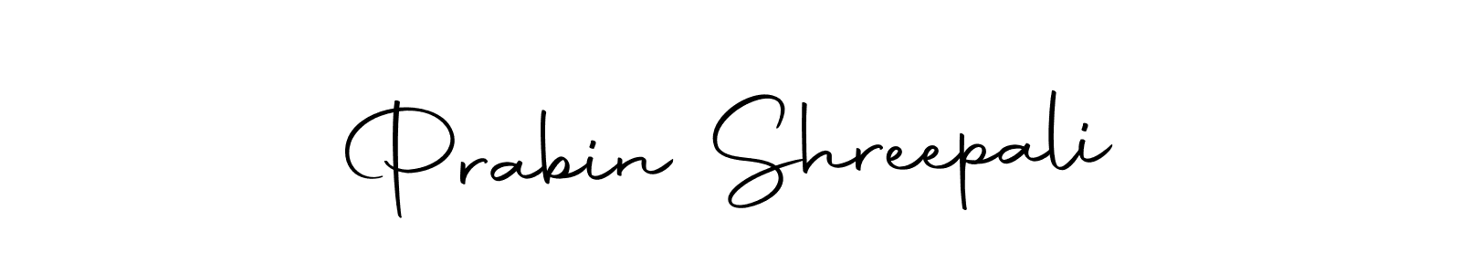 Prabin Shreepali stylish signature style. Best Handwritten Sign (Autography-DOLnW) for my name. Handwritten Signature Collection Ideas for my name Prabin Shreepali. Prabin Shreepali signature style 10 images and pictures png