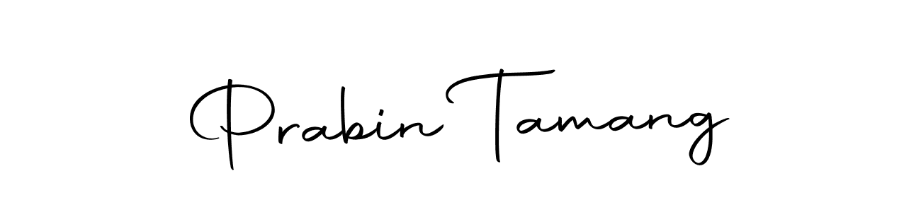 How to make Prabin Tamang name signature. Use Autography-DOLnW style for creating short signs online. This is the latest handwritten sign. Prabin Tamang signature style 10 images and pictures png