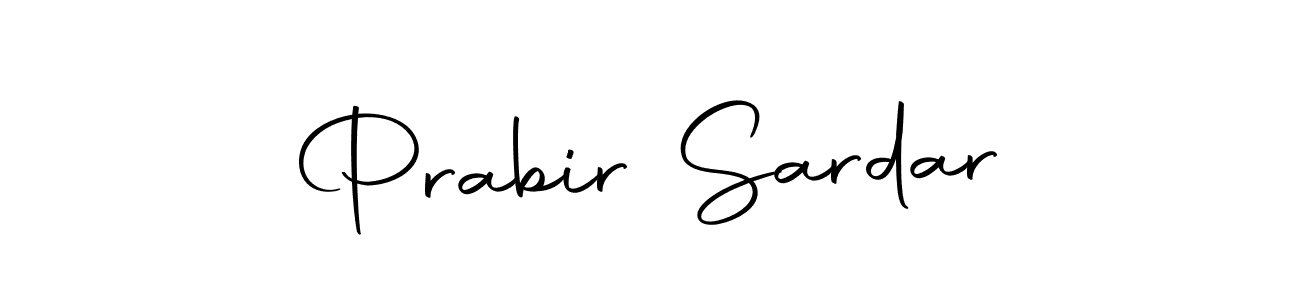 How to make Prabir Sardar name signature. Use Autography-DOLnW style for creating short signs online. This is the latest handwritten sign. Prabir Sardar signature style 10 images and pictures png