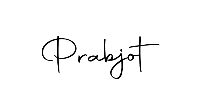 Design your own signature with our free online signature maker. With this signature software, you can create a handwritten (Autography-DOLnW) signature for name Prabjot. Prabjot signature style 10 images and pictures png