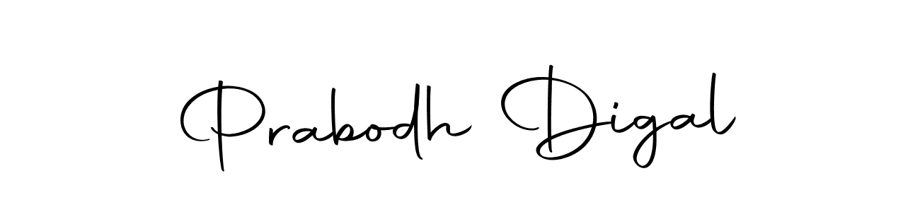 How to make Prabodh Digal name signature. Use Autography-DOLnW style for creating short signs online. This is the latest handwritten sign. Prabodh Digal signature style 10 images and pictures png