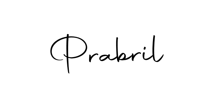 How to make Prabril name signature. Use Autography-DOLnW style for creating short signs online. This is the latest handwritten sign. Prabril signature style 10 images and pictures png