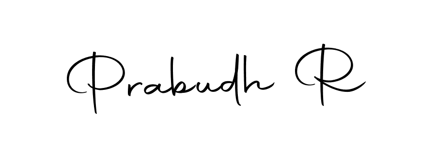 You can use this online signature creator to create a handwritten signature for the name Prabudh R. This is the best online autograph maker. Prabudh R signature style 10 images and pictures png