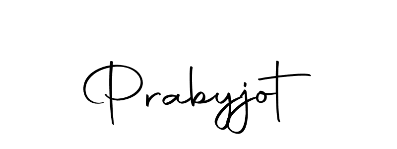 How to make Prabyjot signature? Autography-DOLnW is a professional autograph style. Create handwritten signature for Prabyjot name. Prabyjot signature style 10 images and pictures png