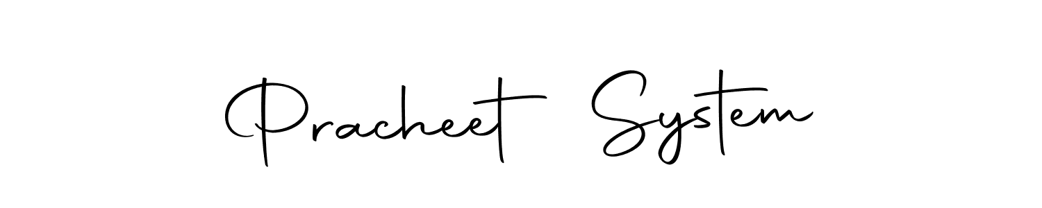 Make a beautiful signature design for name Pracheet System. With this signature (Autography-DOLnW) style, you can create a handwritten signature for free. Pracheet System signature style 10 images and pictures png