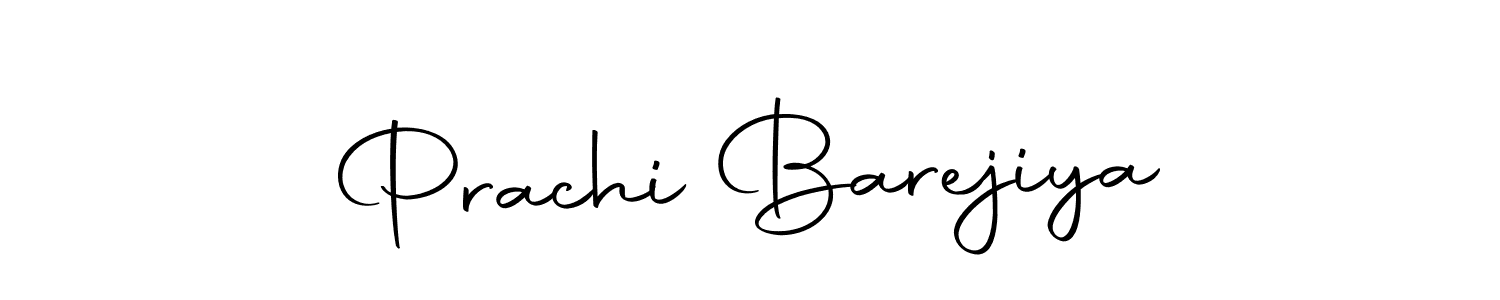 Make a beautiful signature design for name Prachi Barejiya. With this signature (Autography-DOLnW) style, you can create a handwritten signature for free. Prachi Barejiya signature style 10 images and pictures png