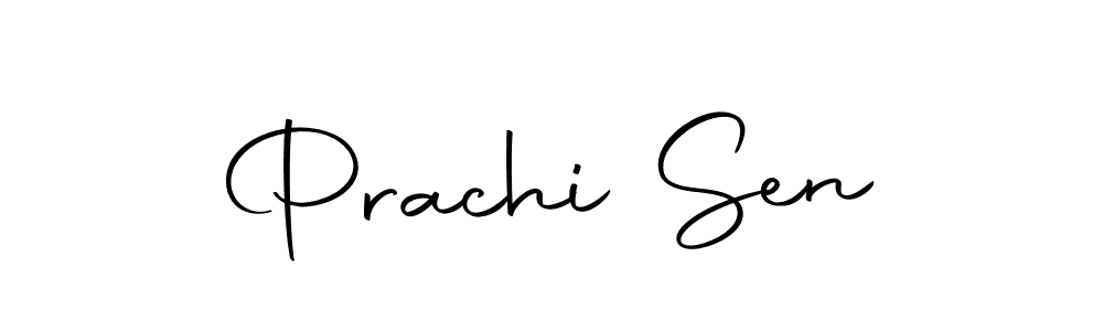 How to make Prachi Sen name signature. Use Autography-DOLnW style for creating short signs online. This is the latest handwritten sign. Prachi Sen signature style 10 images and pictures png