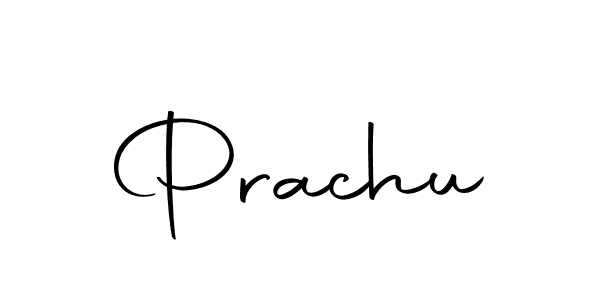 Design your own signature with our free online signature maker. With this signature software, you can create a handwritten (Autography-DOLnW) signature for name Prachu. Prachu signature style 10 images and pictures png