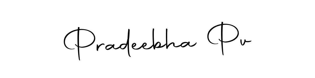 Pradeebha Pv stylish signature style. Best Handwritten Sign (Autography-DOLnW) for my name. Handwritten Signature Collection Ideas for my name Pradeebha Pv. Pradeebha Pv signature style 10 images and pictures png