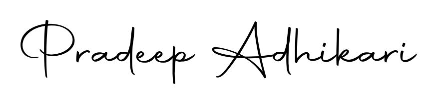 Pradeep Adhikari stylish signature style. Best Handwritten Sign (Autography-DOLnW) for my name. Handwritten Signature Collection Ideas for my name Pradeep Adhikari. Pradeep Adhikari signature style 10 images and pictures png