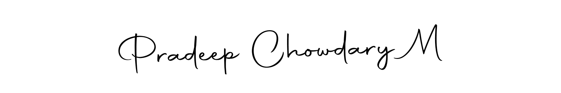This is the best signature style for the Pradeep Chowdary M name. Also you like these signature font (Autography-DOLnW). Mix name signature. Pradeep Chowdary M signature style 10 images and pictures png