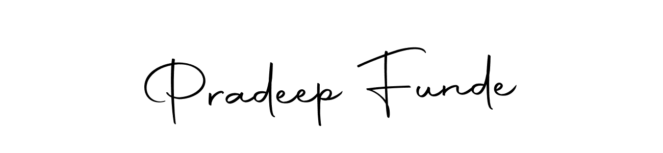 How to make Pradeep Funde signature? Autography-DOLnW is a professional autograph style. Create handwritten signature for Pradeep Funde name. Pradeep Funde signature style 10 images and pictures png