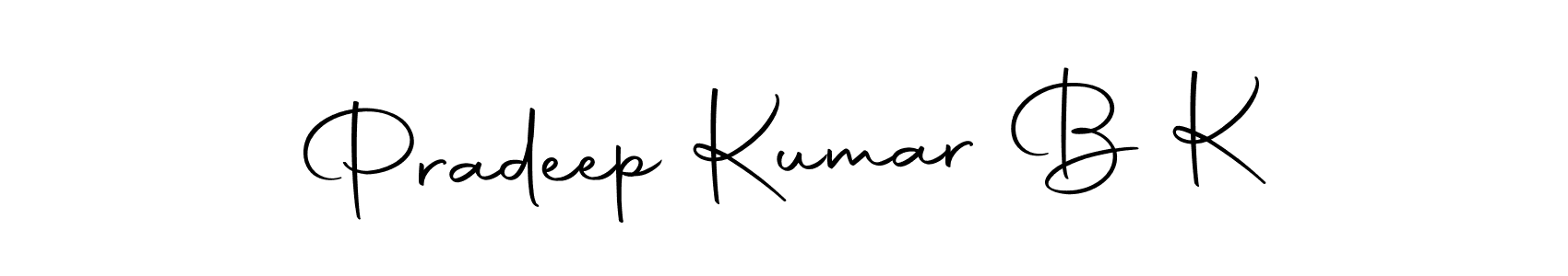 It looks lik you need a new signature style for name Pradeep Kumar B K. Design unique handwritten (Autography-DOLnW) signature with our free signature maker in just a few clicks. Pradeep Kumar B K signature style 10 images and pictures png
