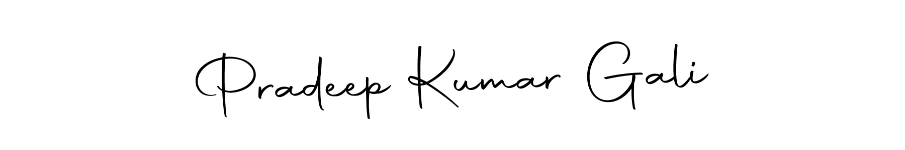 Create a beautiful signature design for name Pradeep Kumar Gali. With this signature (Autography-DOLnW) fonts, you can make a handwritten signature for free. Pradeep Kumar Gali signature style 10 images and pictures png