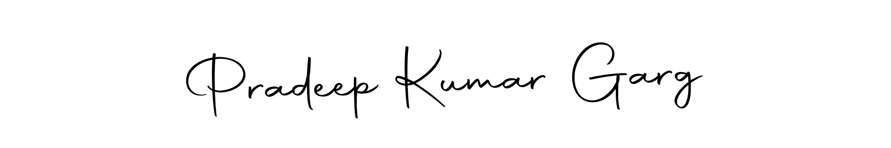 How to make Pradeep Kumar Garg name signature. Use Autography-DOLnW style for creating short signs online. This is the latest handwritten sign. Pradeep Kumar Garg signature style 10 images and pictures png