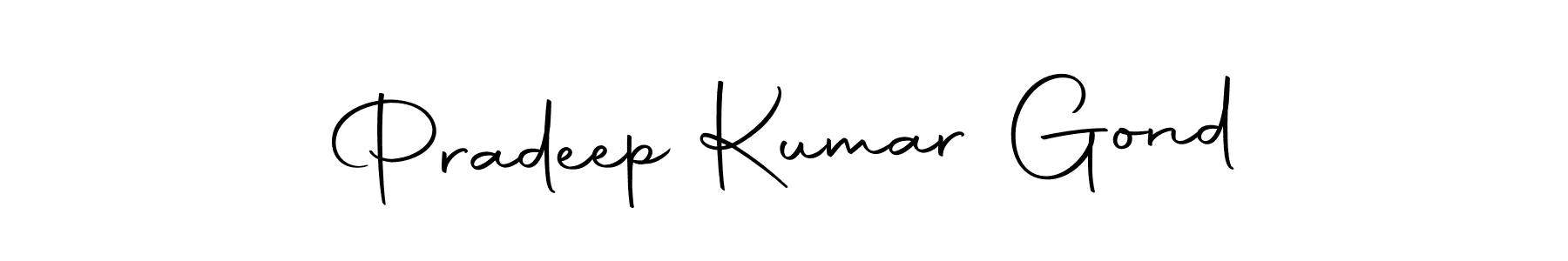 How to make Pradeep Kumar Gond signature? Autography-DOLnW is a professional autograph style. Create handwritten signature for Pradeep Kumar Gond name. Pradeep Kumar Gond signature style 10 images and pictures png